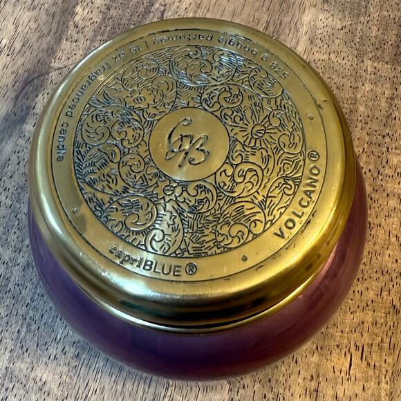 Capri Blue Volcano Anthropologie Purple Luster Jar Purple Luster Jar 19oz UNLIT - Picture 4 of 8